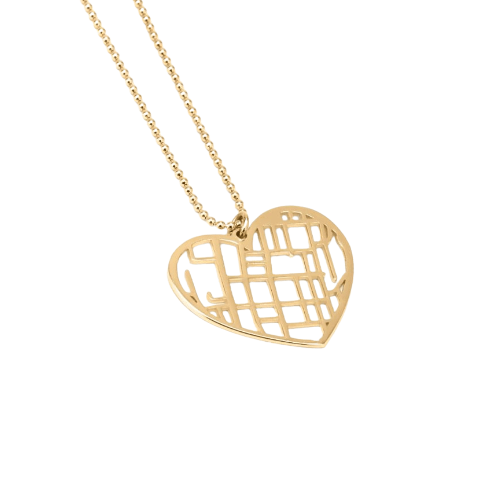 Custom Map Necklace