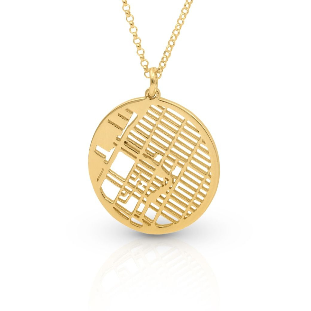Custom Map Necklace