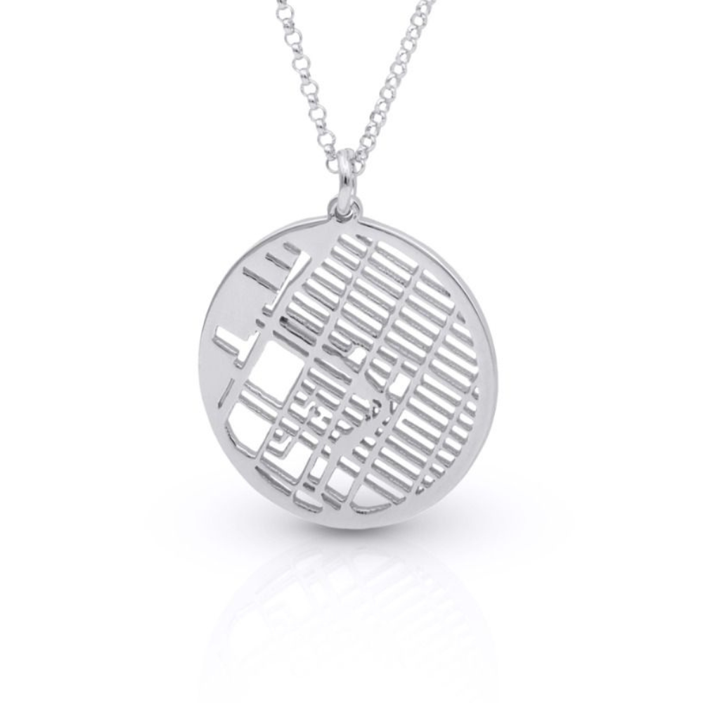 Custom Map Necklace