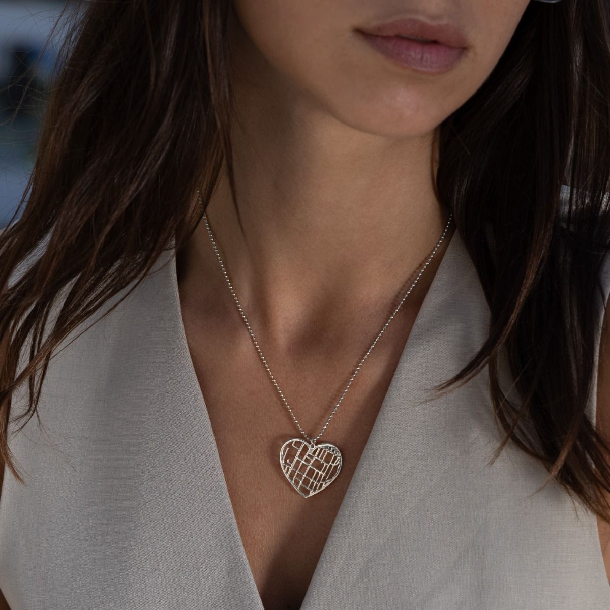 Custom Map Necklace