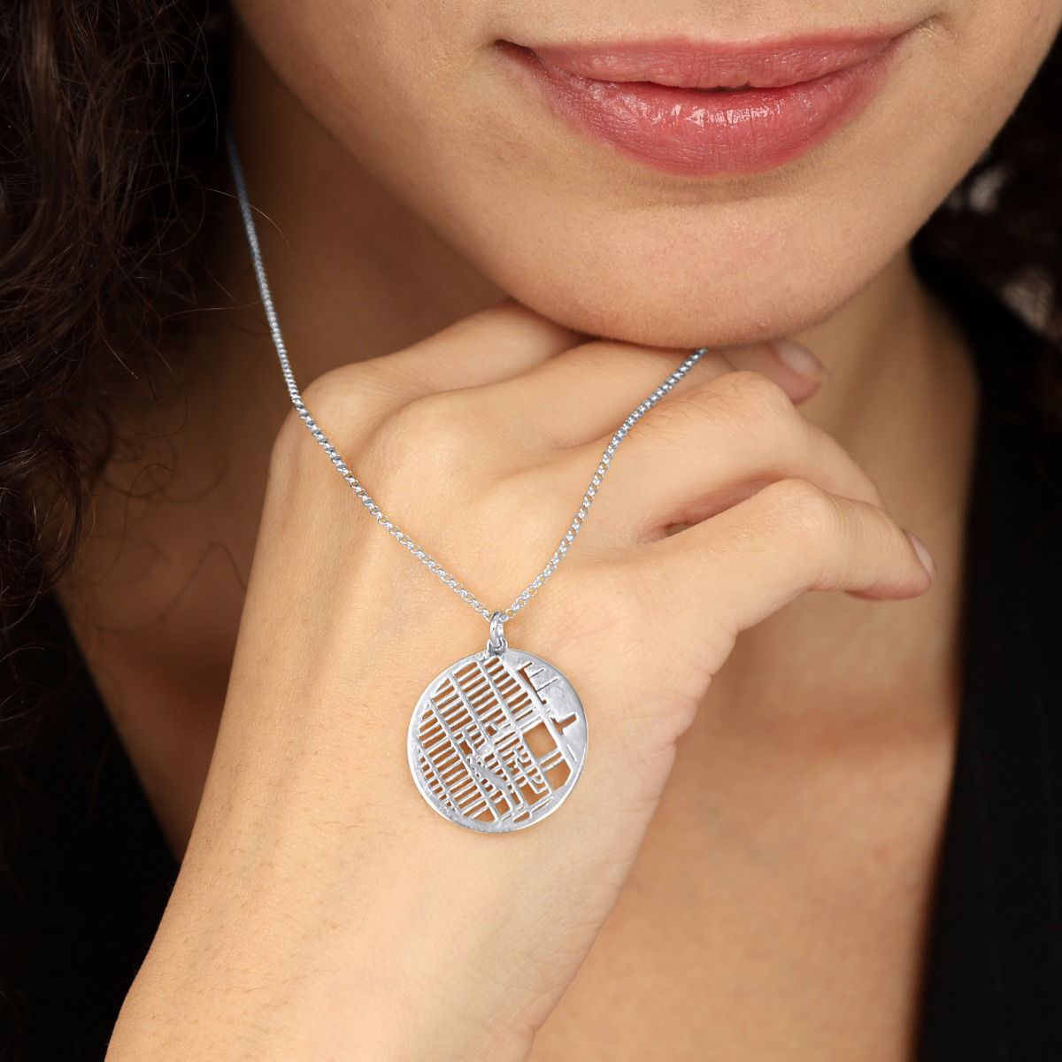 Custom Map Necklace