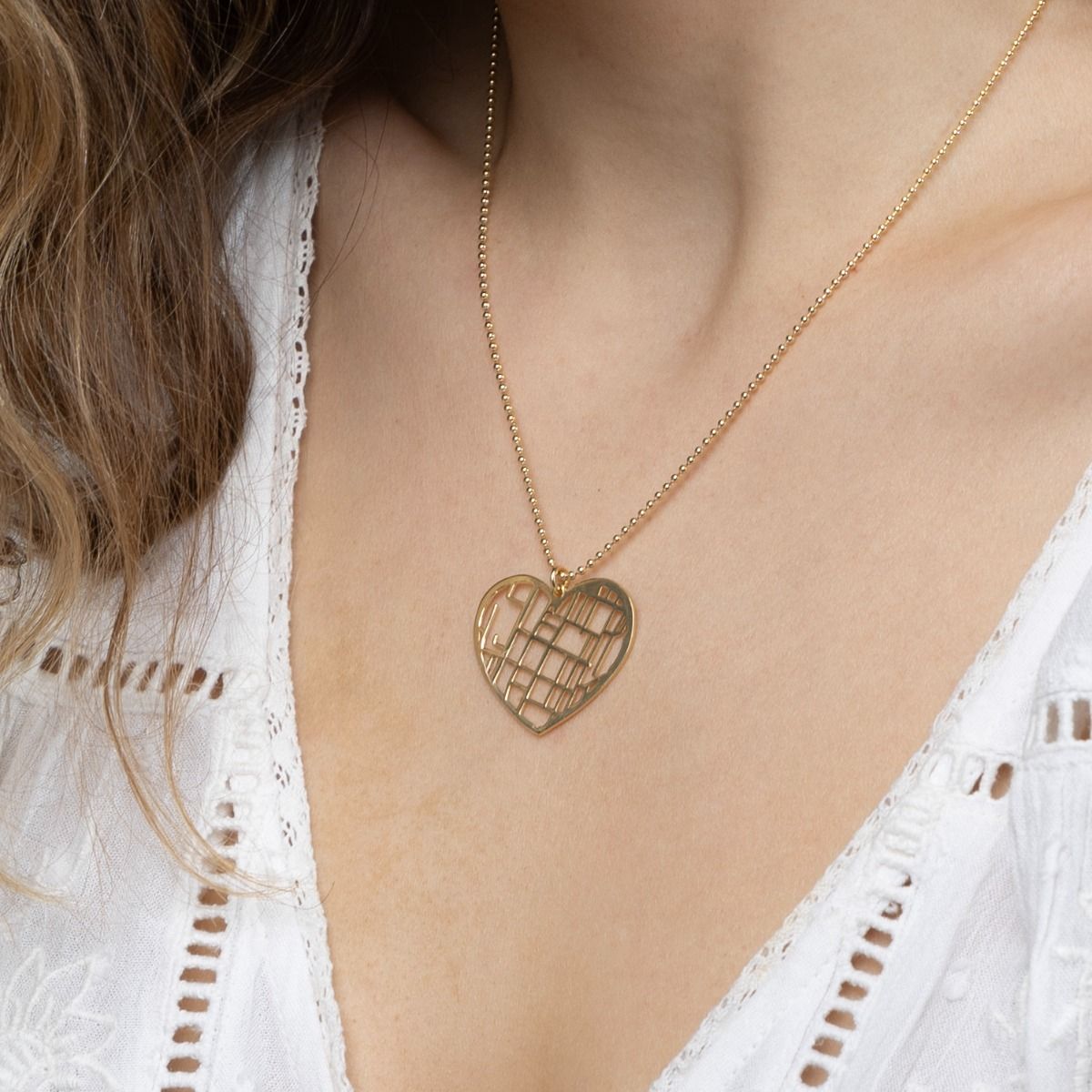Custom Map Necklace