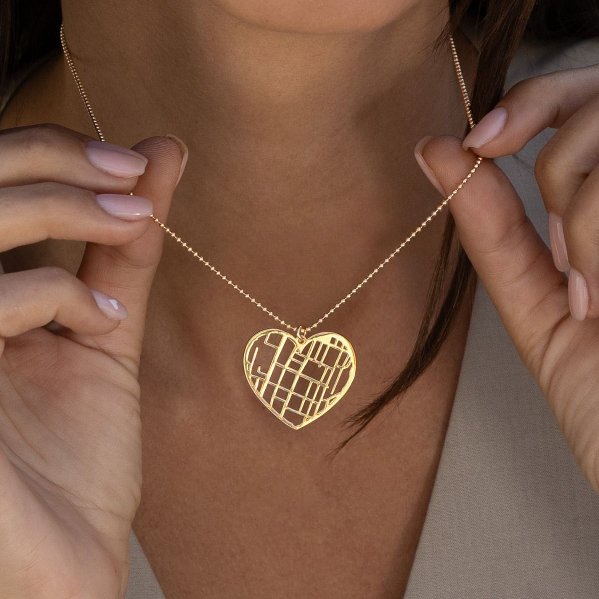 Custom Map Necklace