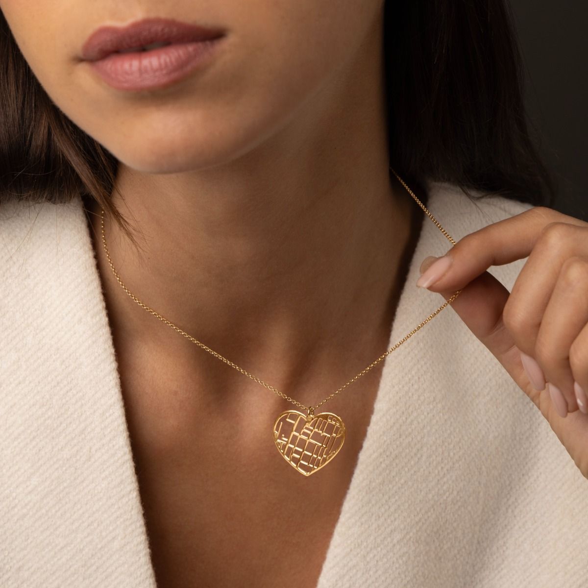 Custom Map Necklace