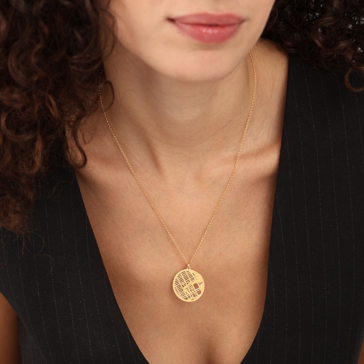 Custom Map Necklace