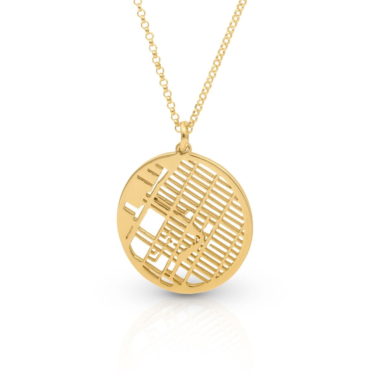 Custom Map Necklace