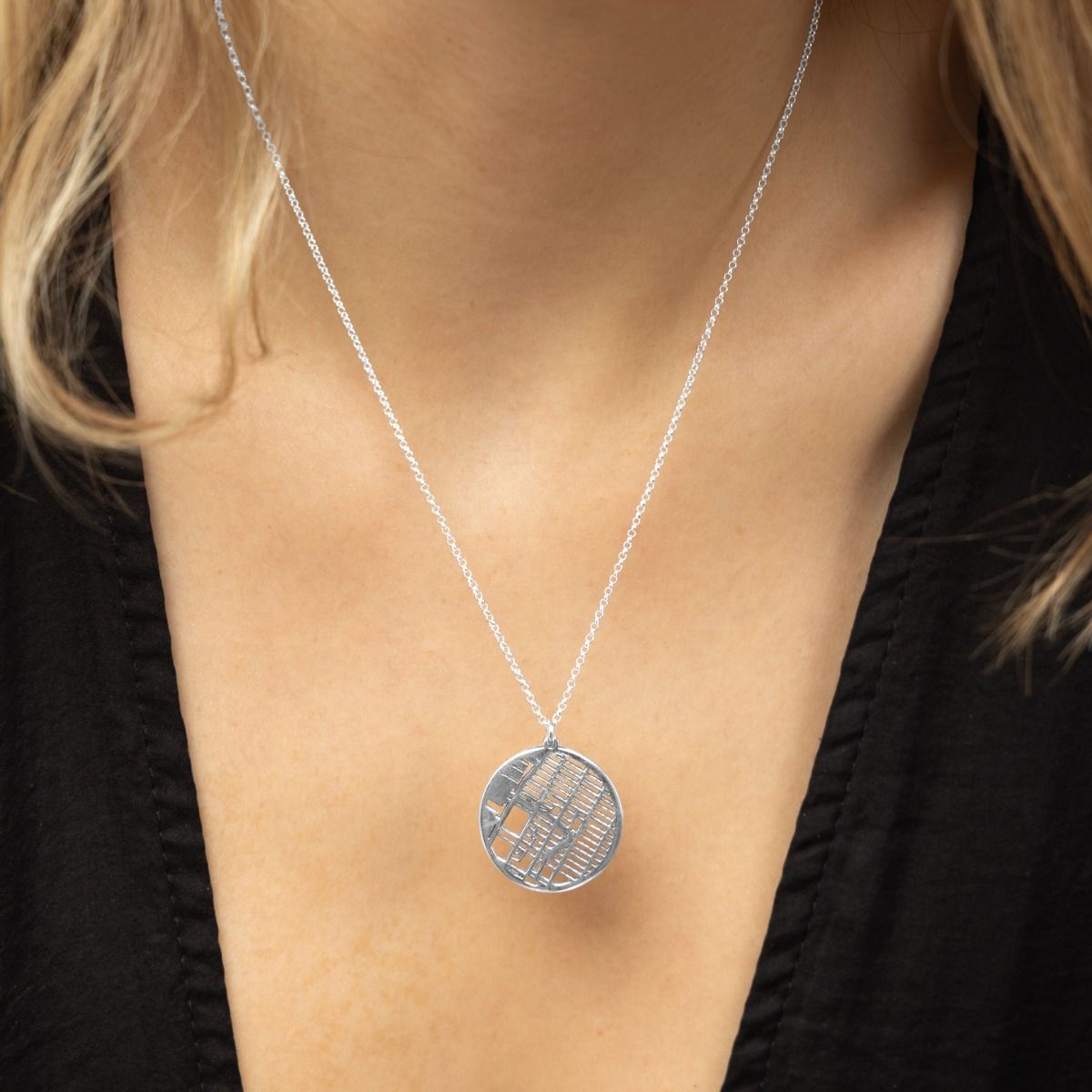 Custom Map Necklace