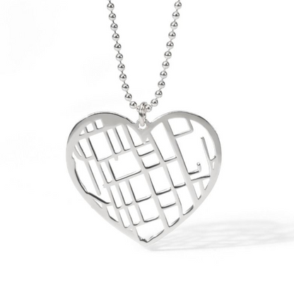 Custom Map Necklace