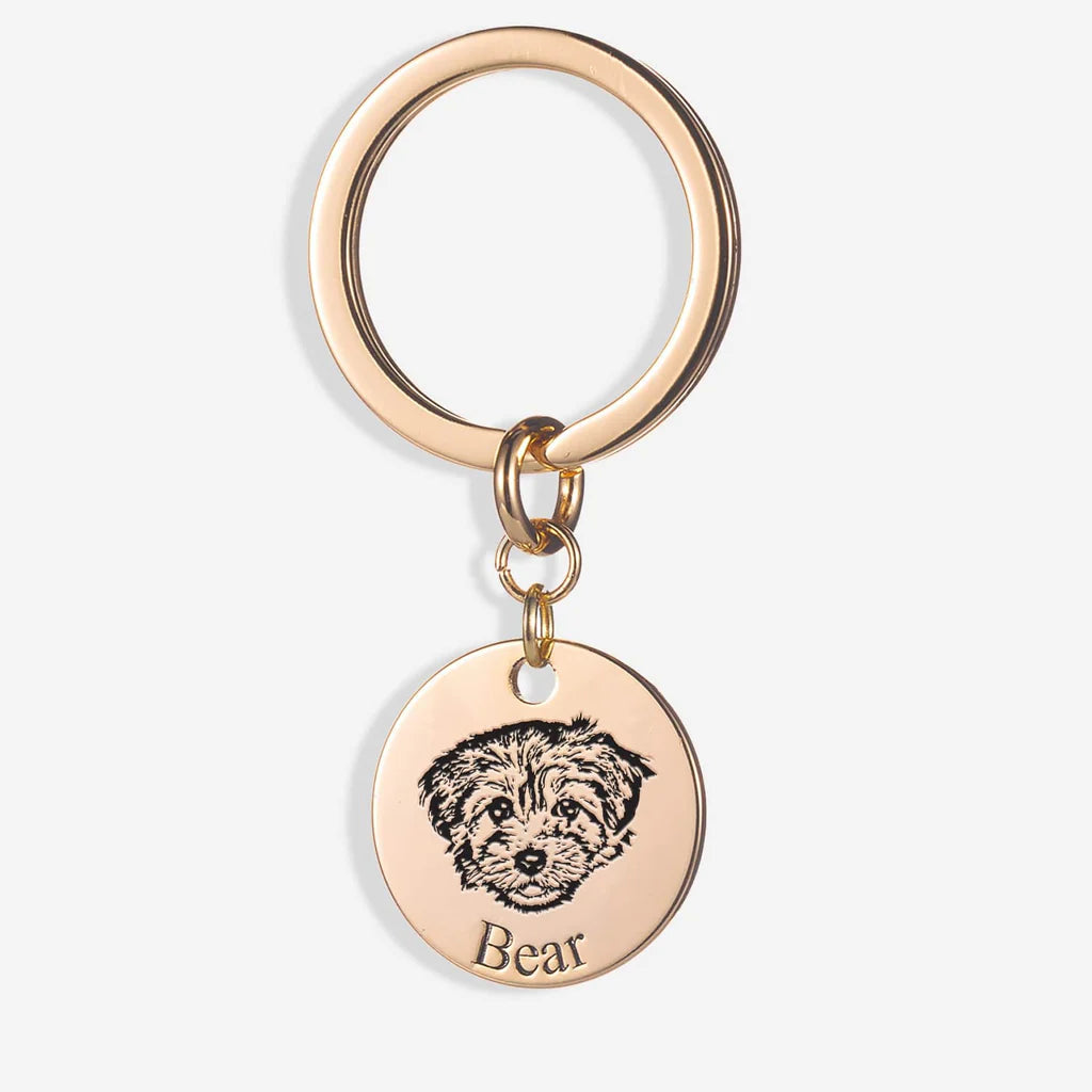 Custom Pet Face Keychain