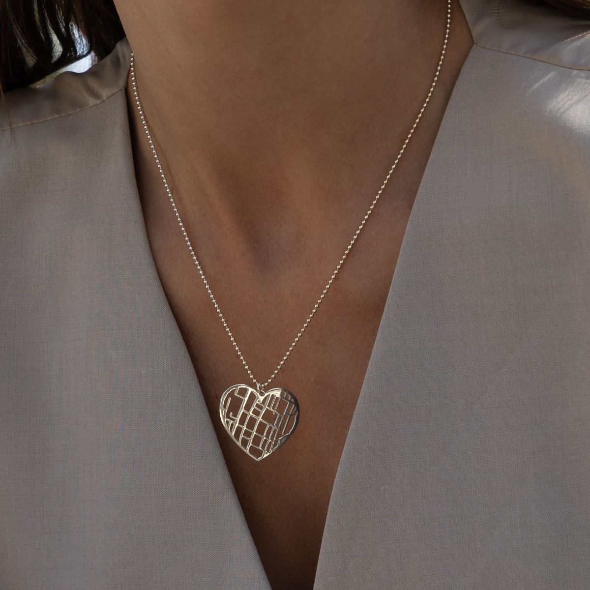 Custom Map Necklace