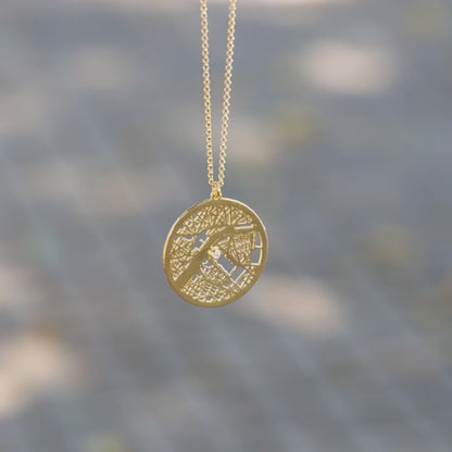 Custom Map Necklace